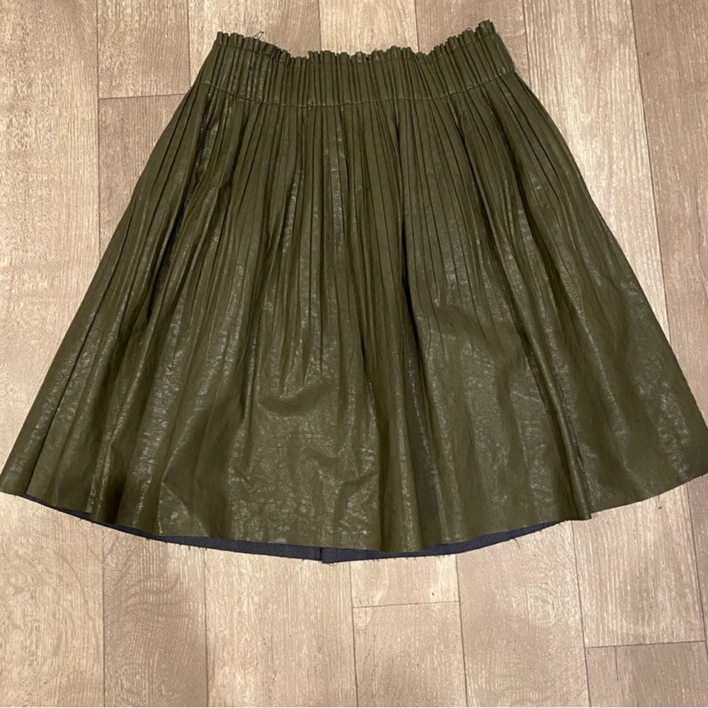 Anthropologie faux leather skirt XS